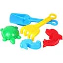 Іграшка набір Лопатка+ грабельки ТехноК 2254TXK з пасочками Блакитний