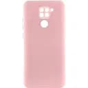 Чехол TPU GETMAN Liquid Silk Full Camera для Xiaomi Redmi Note 9 / Redmi 10X Розовый / Pink