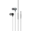Дротові навушники Hoco M122 Power metal універсальні earphones with microphone, 3.5mm, 1.2m, metal-grey