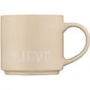 Чашка Ardesto Believe 420 мл жовта (AR3043Y)