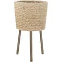 Кашпо J-Line  підлогове з ніжками із ротанга світлого кольору 68 см (463521)