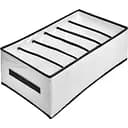 Коробка-органайзер Stenson 4425176J-WHITE для хранения белья 44х25х17 см 6 отделений белая (35588)