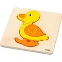 Деревянный мини-пазл Viga Toys Уточка (59929)