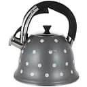 Чайник Kamille из нержавеющей стали со свистком 2.5 л серый (KM-1099-GR)