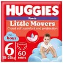 Набір підгузки-трусики для хлопчиків Huggies Little Movers Pants 6 (15-25 кг) 60 шт.