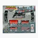 Залізниця, 21 деталь, звук, світло, на батарейках, 4 вагони, B0314-1