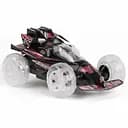 Радиоуправляемая трюковая машина FA 9821-01, акум. 4.8V, пульт 2.4GHz, прозрачные колеса, со светом и звуком, Черная