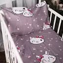 Наволочка MirSon Бязь Kids Time 17-0691 Кот с лапой 50х50 см темно-пудровая (2200010456257)