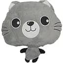Детская мягкая игрушка Кошечка Bambi L1128(Grey) с пледом 40 см