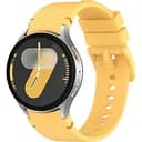 Силіконовий ремінець BeCover Tape для Samsung Galaxy Watch (20 mm) 3 41 mm/4 40mm-44mm/5 40-44mm/6 40-44mm/7 40-44mm Yellow (712064)