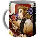 Кухоль GeekLand Demon Slayer: Kimetsu no Yaiba Клинок, що розтинає демонів  Ренгоку та Томіока KY.02.03 330 мл білий