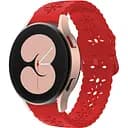 Ремешок для Zepp E - красный ширина крепления 20мм силикон Watchbands Flower (W31-3WB30260892)