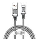 Кабель Baseus Flash Multiple Fast Charge Protocols Convertible USB Type-C USB 5 A Silver CATSS-A0S