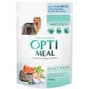 Вологий корм Optimeal для дорослих собак, з лососем та лохиною в крем-соусі, 100 г