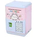 Скарбничка-сейф дитяча MK 5398 з кодом відбитком музикою та USB з котиком