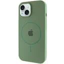 Чохол Epik Silicone Case Full Protective AA with MagSafe для Apple iPhone 15, 6.1 Зелений/Pine green