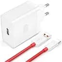 Зарядний пристрій Oneplus 100 W SUPERVOOC VCBAOBEH 1U + кабель USB — Type-C євровилка біле