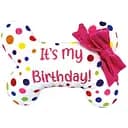 Игрушка для собак Croci Pet's party Косточка для празднования вечеринок плюшевая 21.5х19х5 см