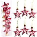 Набір ялинкових іграшок Bambi Зірки 6 шт. (YH1-47)