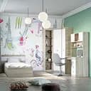 Спальня дитяча Еверест Соната Комплект 11 (модульна - 6 елементів) дуб сонома/білий (EVR-2596)