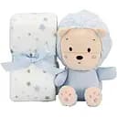 Плед Interbaby Flecce Plush Toy Lion Вlue 110х80 см голубой (8100262)