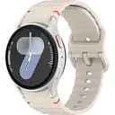 Силіконовий ремінець BeCover Ribbed Tape для Samsung Galaxy Watch (20 mm) 3 41 mm/4 40mm-44mm/5 40-44mm/6 40-44mm/7 40-44mm Cream (712039)