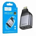 Перехідник Hoco UA33 USB-C/HDMI алюміній + ABS-пластик підтримка 4K