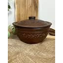 Супник Козацький керамічний (глиняний) різьблений Декор 4 л