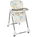 Белый стульчик для кормления Bambi M 3233L из экокожи, с принтом 