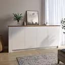 Большой комод LION Ларри-1 Нимфея Альба/Дуб Ливорно (LION-041046)