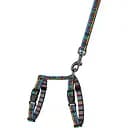 Шлея для кошек и собак мелких пород BronzeDog Urban Art Клеточка с поводком XXS 15-23 см