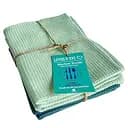 Набор кухонных вафельных полотенец Lovely Svi 4 шт: 45 x 65 см, 100% хлопок Микс темно и светло Зеленых