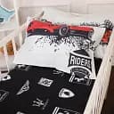 Наволочка MirSon Бязь Kids Time 20-0041 Champion 50х70 см черная с красным (2200009640384)