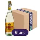 Упаковка вина ігристого Sizarini Lambrusco White Dry білого сухого 4.5 л (0.75 л х 6 шт.)