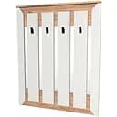 Вішалка настінна Еверест Нордік 900, 90х6х110 см Білий + Дуб крафт золотий (EVR-5517)