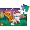 Детские развивающие мягкие пазлы Vladi Toys Котик и собачка А5 (VT1104-20)