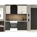 Кухня модульная Эверест Оптима набор №1 Дуб крафт белый/Антрацит 1,8м (EVR-5689)