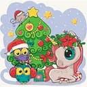 Картина по номерам ArtCraft Единорожка с друзьями 30x30 см (15553-AC)