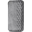 Шкіряний чохол-книжка GETMAN Cubic (PU) для Xiaomi Redmi Note 9 / Redmi 10X Сірий