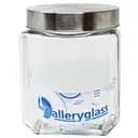Банка для хранения Shelley Glass с крышкой из нержавеющей стали 11.3x11.3x14.8 см 1.2 л (S0102-3)