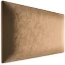 Стінова панель, оксамитове узголів'я ліжка, бежева 30*40*4 см