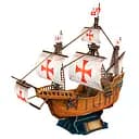 Трехмерная головоломка-конструктор CubicFun Корабль Санта-Мария (T4038h)