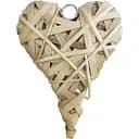 Декоративное украшение Yes! Fun Сердце 25х15 см ротанговое натуральное (974248)