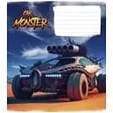 Зошит учнівський Monster cars Школярик 012-3243L-1 у лінію 12 аркушів