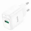 Зарядний пристрій Hoco C140A 1 x USB швидке заряджання QC 3.0 до 18 Вт білий