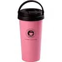 Термокружка Creative Cafe Style 500 мл с ручкой, розовый Happy Life HPGM501P