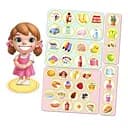 Настільна гра Ubumblebees Їстівне-неїстівне PSF091 сортер-комодик дерев'яна