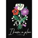 Планер-ежедневник Оrner „Цветы“ черный