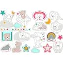 Декоративний стікер Nattou Міа і Базиль 562287