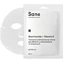 Тканинна освітлювальна маска Sane для обличчя з ніацинамідом та вітаміном Е 25 мл